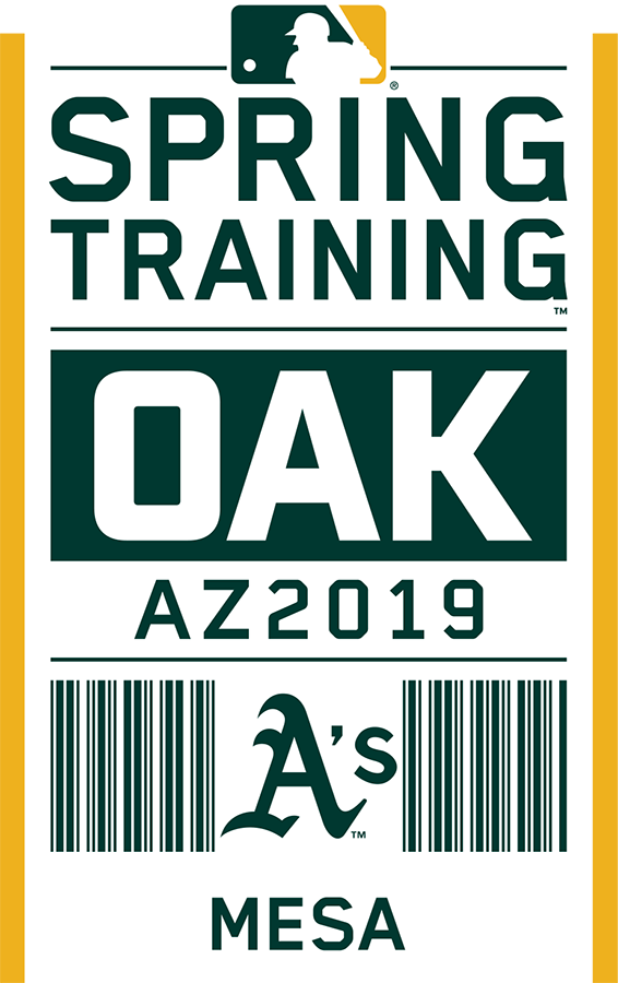 Oakland Athletics 2019 Event Logo vinyl decal